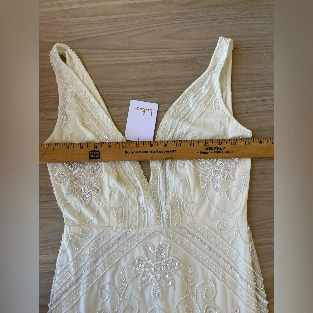 Lulu's White Lace Wedding Dress - Picture 11 of 16